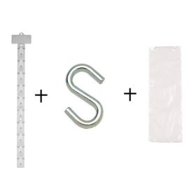 Clip StripÂ® Merchandiser + S Hook + Polybag