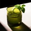 Admiral Cut Crystal Rocks Glasses in Green ViskiÂ®