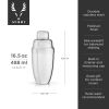 Harrison Heavyweight Cocktail Shaker in Silver ViskiÂ®