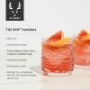 Pacific Crystal Tiki Lowball Tumblers ViskiÂ®