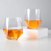 Seneca Crystal Faceted Glasses ViskiÂ®