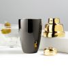 Deco Heavyweight Cocktail Shaker in Black & Gold ViskiÂ®