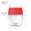 Wine FREEZEâ„¢ Cup in Red Glitter Single by HOST