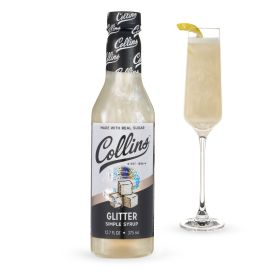 12.7 oz. Glitter Simple Syrup by Collins