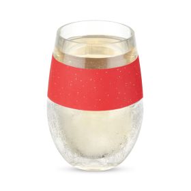 Wine FREEZEâ„¢ Cup in Red Glitter Single by HOST