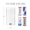 Stay-Chill Slim Can Cooler in Pearl White by HOSTÂ®