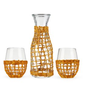 Island Carafe & Stemless Wine Glass Set by Twine LivingÂ®