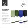 Reserve Nouveau Crystal Wine Glasses in Seaside ViskiÂ®