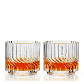 Zephyr Crystal Lowball Tumblers Viski