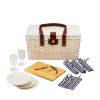 Tahoe Cream Picnic Basket for Four by Twine LivingÂ®