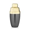 Deco Heavyweight Cocktail Shaker in Black & Gold ViskiÂ®
