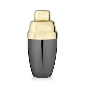 Deco Heavyweight Cocktail Shaker in Black & Gold ViskiÂ®