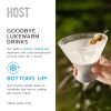Glass FREEZEâ„¢ Martini Glass (set of two) in Gray by HOSTÂ®