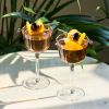 Angled Crystal Nick & Nora Glasses by ViskiÂ®