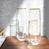 Starlight Stemless Champagne Flute Set TwineÂ®
