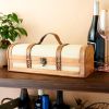 1-Bottle Vintage Striped Trunk Wine Box by TwineÂ®