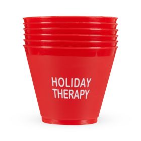Holiday Therapy 9 oz Frosted Cup Set by BlushÂ®