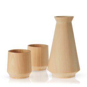 3-Piece Hinoki Cypress Sake Set ViskiÂ®