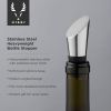 Harrison Heavyweight Bottle Stopper in Silver ViskiÂ®
