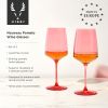 Reserve Nouveau Wine Glasses in Pomelo Viski