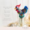 Rooster Glass Bottle Stopper TwineÂ®