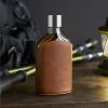 Admiral Parker Leather-Wrapped Glass Flask ViskiÂ®