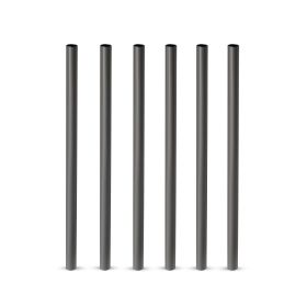 Warren Stainless Steel Lowball Straws in Gunmetal ViskiÂ®