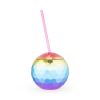 Rainbow Disco Ball Tumbler BlushÂ®