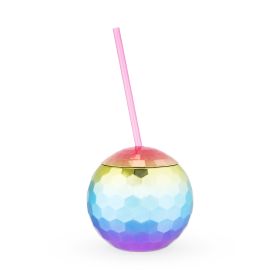 Rainbow Disco Ball Tumbler BlushÂ®