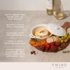 Ceramic Brie Baker & Acacia Wood Spreader Set by TwineÂ®