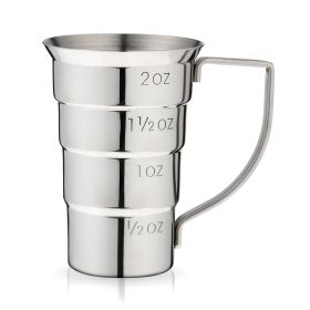 Harrison Stepped Jigger in Silver ViskiÂ®