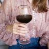 Rose Crystal Red Wine Glass Set by TwineÂ®