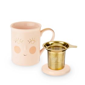 Annetteâ„¢ Hello Beautiful Ceramic Tea Mug & Infuser by Pinky