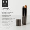 Warren: Gunmetal Cigar Holder and Flask (VISKI)