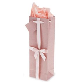Blush No-Messâ„¢ Single-Bottle Glitter Bow Bag by Cakewalkâ„¢
