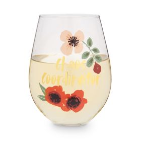Chaos Coordinator 30 oz Stemless Wine Glass by BlushÂ®