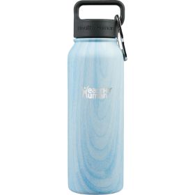 21 oz Blue Wood Stein Water Bottle Healthy Human