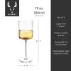 Laurel Crystal White Wine Glasses ViskiÂ®