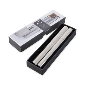 Cigar Holder with 2 oz Flask in Silver ViskiÂ®