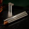 Cigar Holder with 2 oz Flask in Silver ViskiÂ®