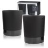 Stoneware DOF Tumblers in Black ViskiÂ®