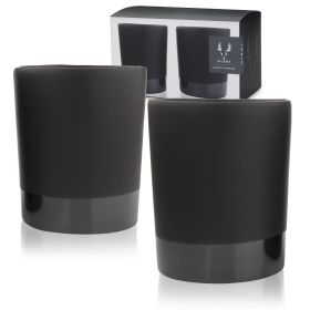 Stoneware DOF Tumblers in Black ViskiÂ®