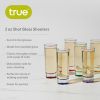 2 oz Shot Glass Shooters, Set of 6 by True