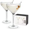 Raye Angled Crystal Martini Glasses ViskiÂ®