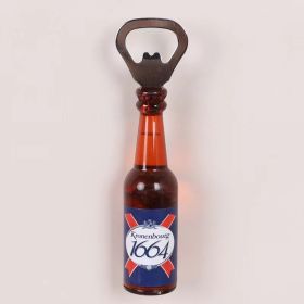 1pc Magnetic Beer Bottle Opener - Perfect Housewarming, Birthday, and Men's Gift - Easy to Use and Stylish (material: Polypropylene + Magnet, Color: 1664)