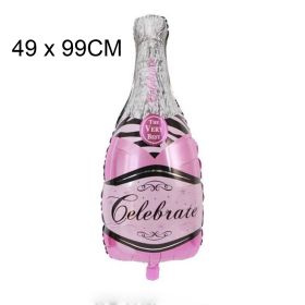 Big Helium Balloon Champagne Goblet Balloon Wedding Birthday Party Decorations Adult Kids Ballons Globos Event Party Supplies (Ballon Size: Other, Color: Beer bottle)