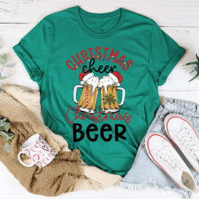 Christmas Beer T-Shirt (Color: Kelly, size: 3XL)