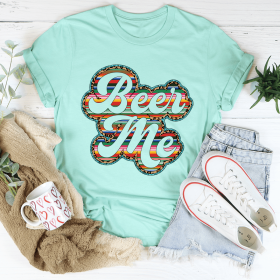 Beer Me T-Shirt (Color: Heather Mint, size: 2XL)