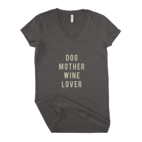 Dog Mother Wine Lover Women T-shirt (size: XXX-Large)